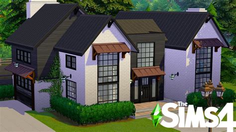 Modern Farmhouse The Sims 4 Speed Build Youtube