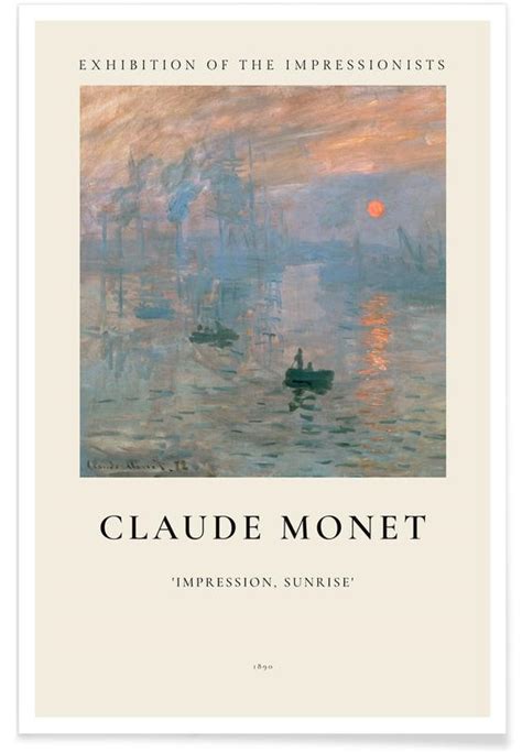 Monet Impression Soleil Levant 1872 Poster Juniqe