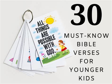 30 Must Know Bible Verses For Younger Kids Deeper Kidmin