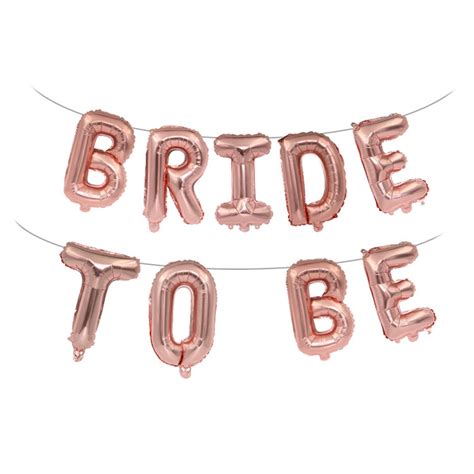 New Bride To Be Foil Letter Balloon Banner Bachelorette Hen Party