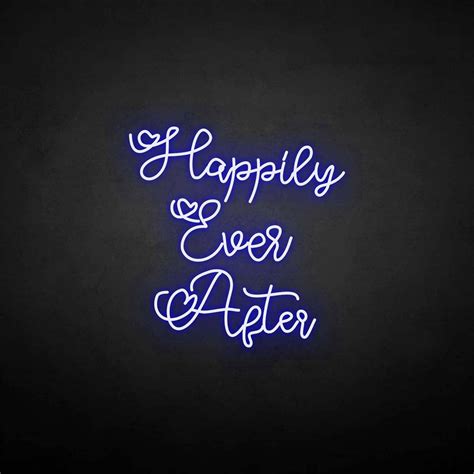 Happily Ever After 3 Neon Sign