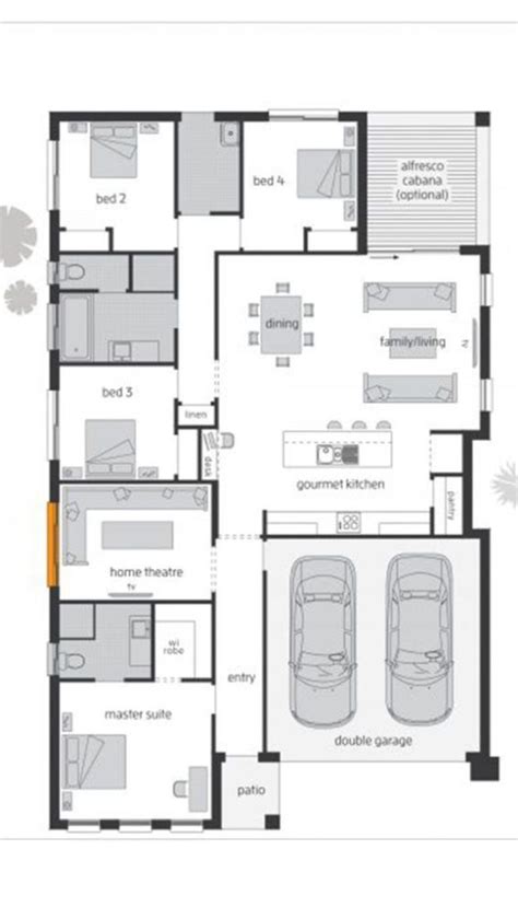 Home Design 40x60f With 4 Bedrooms Sam House Plans House Floor