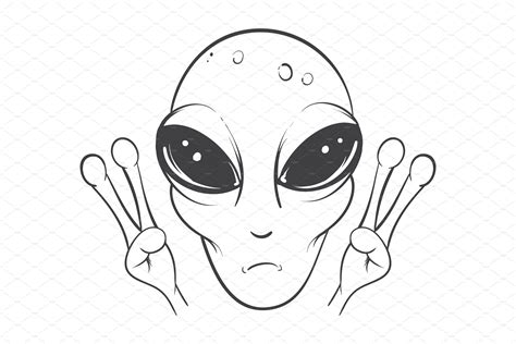 Alien Illustrations ~ Creative Market