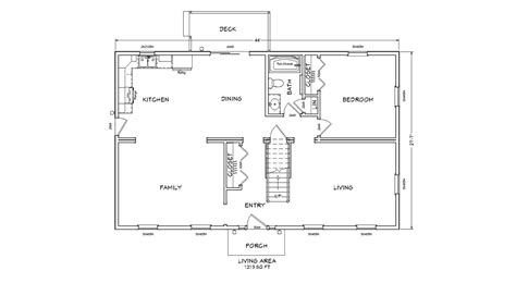 Cc103 Cape Cod Home Floor Plan Glenco Inc
