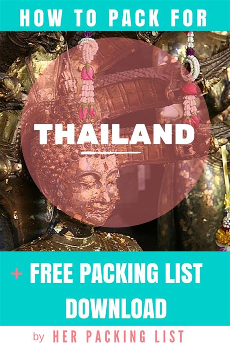 The Ultimate Female Travel Packing List For Thailand Packing List For