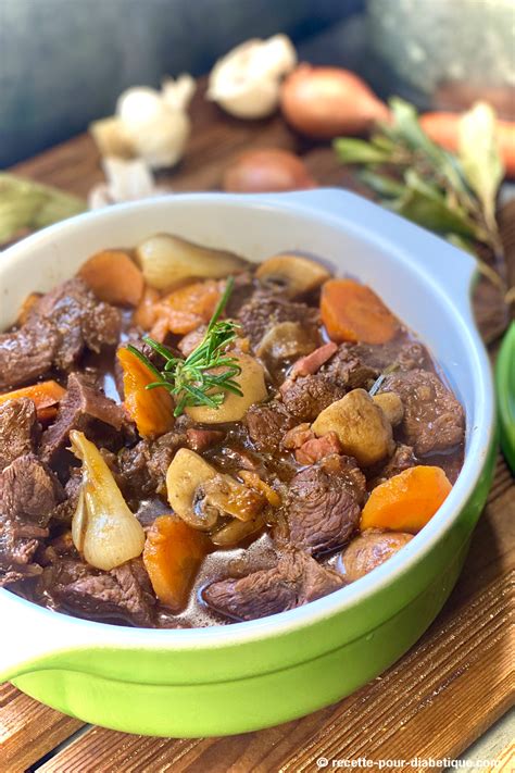 Boeuf Bourguignon sans vin