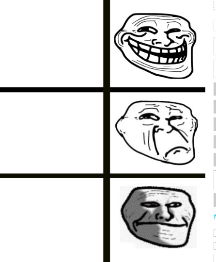 Stages Of Troll Blank Template Imgflip
