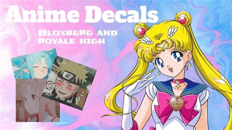 Roblox Bloxburg And Royale High Aesthetic Anime Decal Codes Part