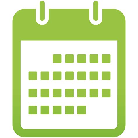 Calendar Green Icon Png image #4112 | Calendar icon ...