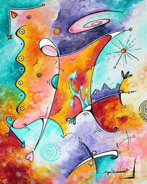 Original Abstract Colorful Painting Fun And Funky