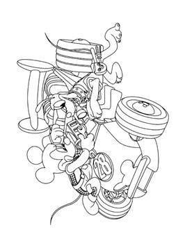 kids  funcom  coloring pages  mickey mouse  de roadster racers