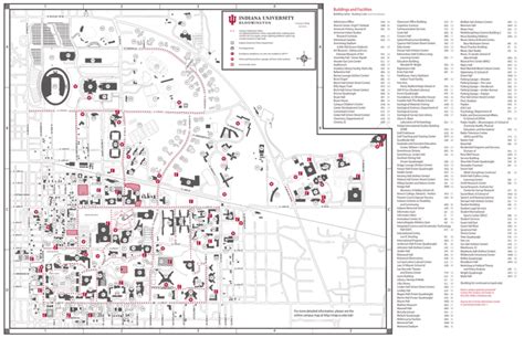 Iub Campus Map Fall 2016front Indiana University Bloomington
