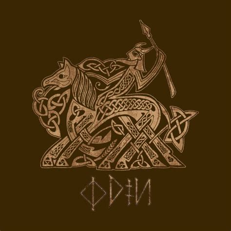 Odin Entering Valhalla On Sleipnir By Celtic Hammer Club Norse