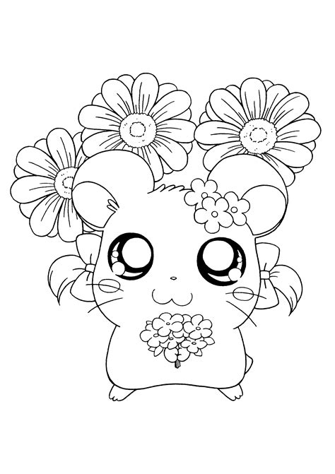 Hamtaro Coloriages à Imprimer Colorier Coloriages1001fr