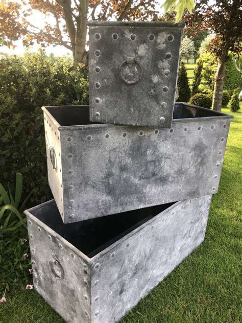 Galvanised Troughs And Metal Planters