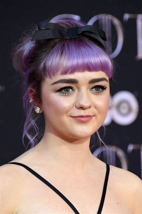 Maisie Williamss Ultraviolet Hair Color
