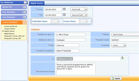 Your leave request and the corresponding replies have to be documented to preserve your. Leave management software