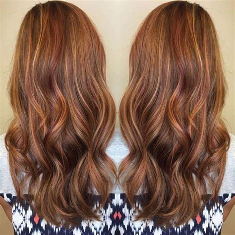Copper And Blond Lowlights Red Hair With Lowlights Red Hair With