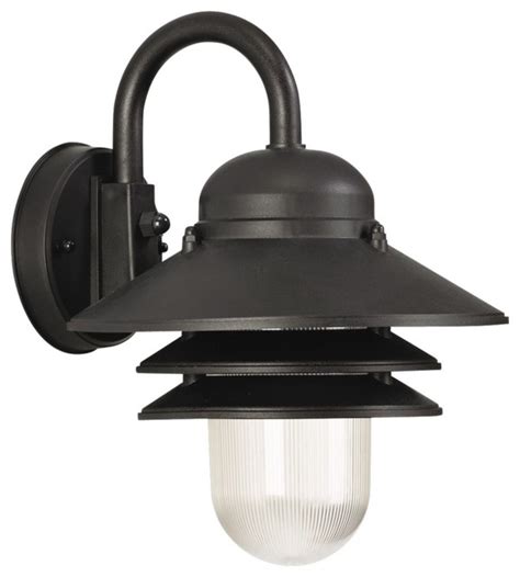 A wide range of external wall mounted lights at toolstation. Marlex Nautical 13" High Black Outdoor Wall Light - Beach ...
