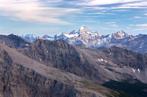 Mount Assiniboine Or Matterhorn Of The Rockies Alpine Landscape View