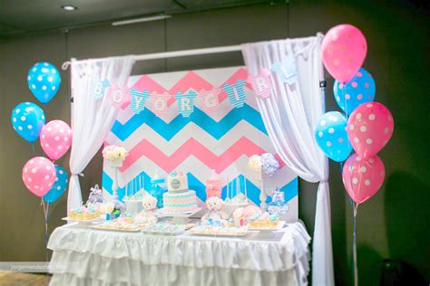 Chevron Themed Gender Reveal Baby Shower Project Nursery