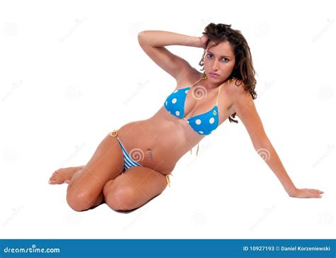 Girl In Blue Bikini Stock Image Image Of Person Beauty 10927193