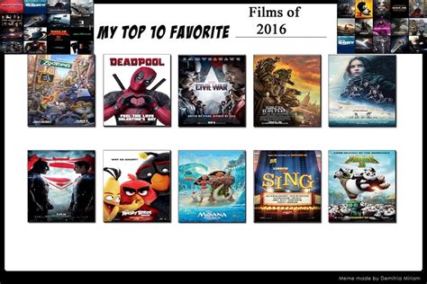 My Top 10 Favorite Films Of 2016 By Edogg8181804 On Deviantart