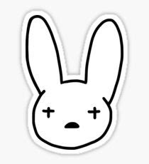 Bad Bunny Logo Clipart Bad Bunny Sticker Best Quality Bad Bunny Logo Decal X PRE Sticker
