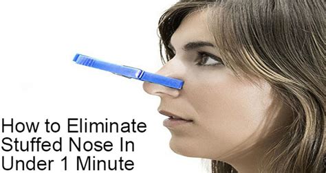 How To Eliminate Stuffed Nose In 1 Minute Video The Discover Reality