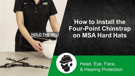How To Install The Four Point Chinstrap On Msa Hard Hats Youtube
