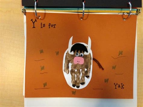 Letter Y Is For Handprint Yak Add Eyes Felt Hair And Nose And Yarn Tail Letter Crafts