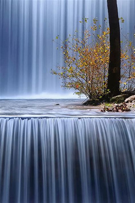 Perfect Scence Of Double Waterfall ~ Amazing Nature