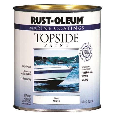 Rust Oleum Marine Coatings White Gloss Enamel Oil Based Marine Paint 1