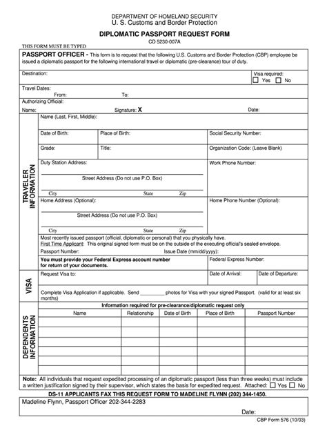 Diplomatic Passport Application Form Fill Out And Sign Online Dochub
