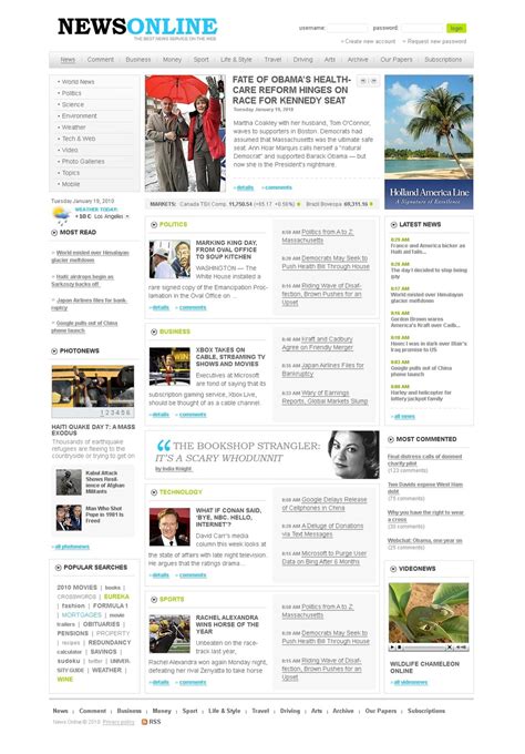 News Portal Website Template 27777