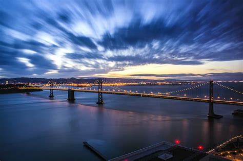 Hd Wallpaper Time Lapse Photography Of Bridge And Cloud Light Time