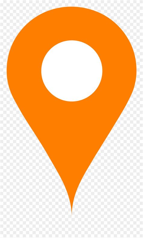 Download Orange Map Pin Orange Location Icon Png Clipart Pinclipart