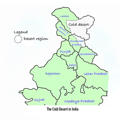 Deserts Of India Map Features Of Thar Desert Cold Desert Of India