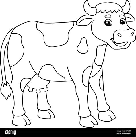 Cute Animated Cow Coloring Pages