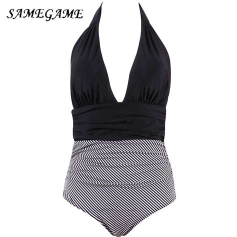 samegame 2019 sexy one piece swimsuit women swimwear bodysuit crochet bandage cut out monokini