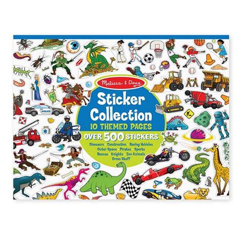 Melissa And Doug Blue Sticker Collection Craft Activities For Kids