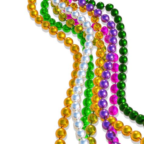 Mardi Gras Beads Png Transparent Colorful Line Of Mardi Gras Beads