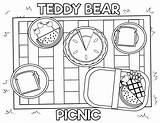 Teddy Bear Picnic Celebrate Bears sketch template