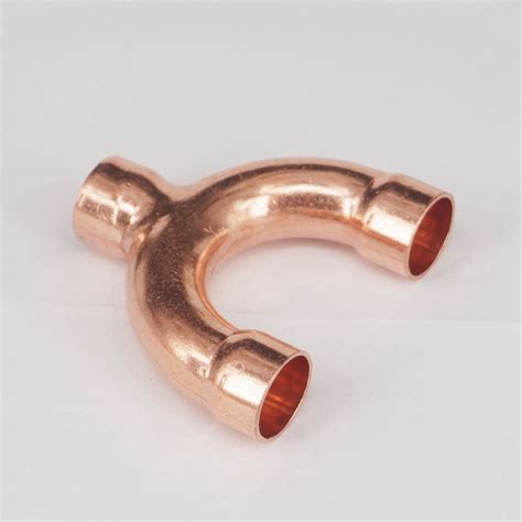 19x115x60mm Copper End Feed Euqal Y Shape 3 Way Pipe Fitting For Gas