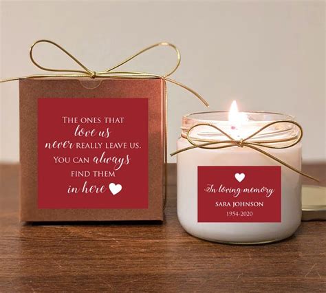 His work has been featured on marriage.com, iheart media, elite dai. Memorial Gift Candle. The ones that love us. Sympathy gift ...