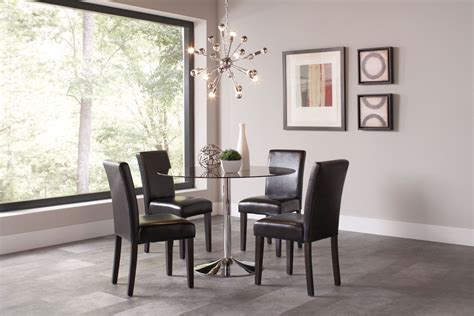Find the dining room table and chair set that fits both your lifestyle and budget. Clemente Chrome Dining Room Set from Coaster | Coleman Furniture