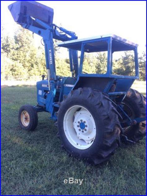 Ford 4610 Tractor W Front End Loader Runs And Works Looks Rough