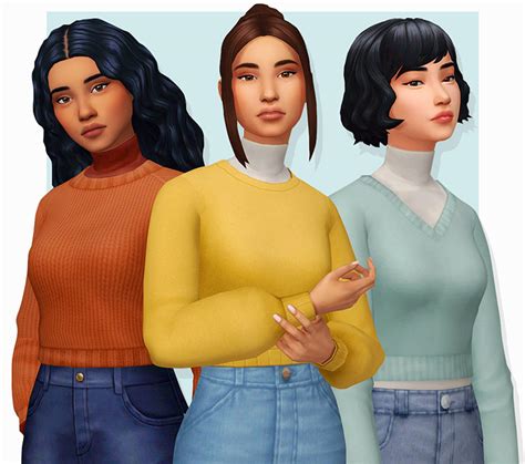 Sims 4 Sweater Accessory Cc
