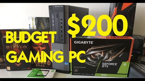 Dell Optiplex Budget Gaming Pc For Under 200 Youtube