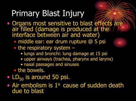 Ppt Evaluation And Treatment Of Blast Injuries Powerpoint